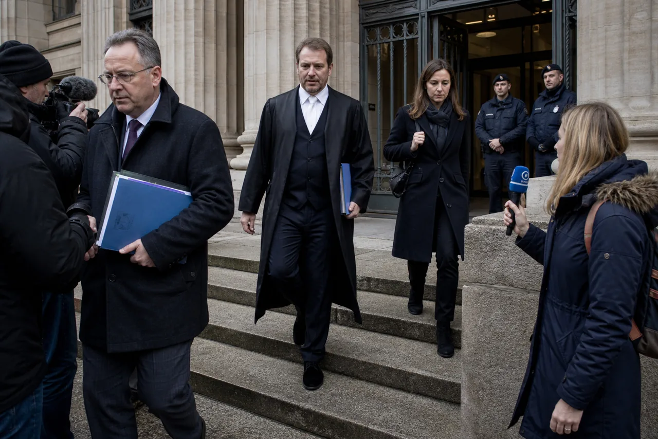 AI-foto van een sobere Duitse gerechtsomgeving met pers en dossiers, als beeld bij een Beierse uitspraak over observatie van de AfD.